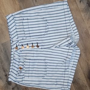 Judy Blue Striped Denim Shorts